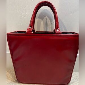 Glamourpuss Sydney Cherry Red Tote Bag, rare find, Australia fashion, purse bag